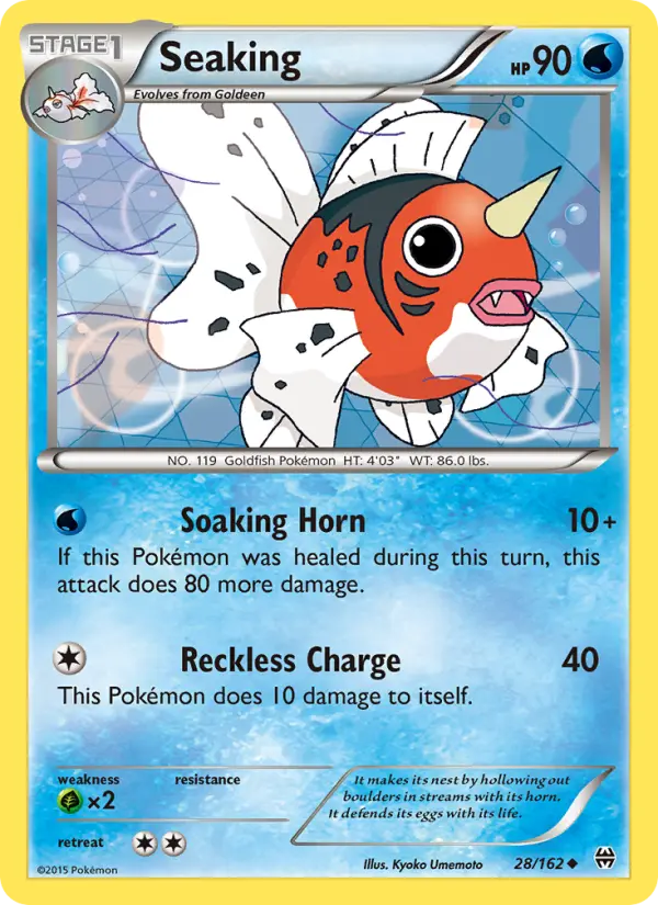 Seaking, Pokémon card