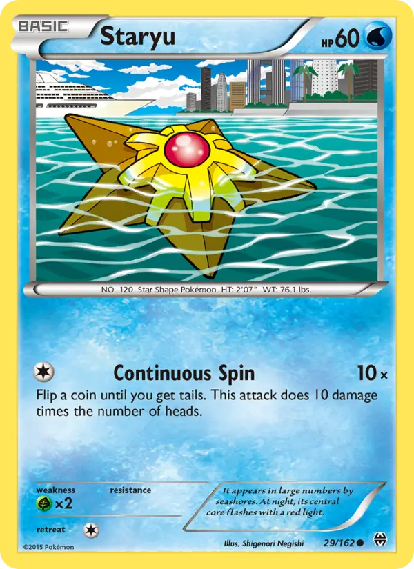 Staryu, Pokémon card