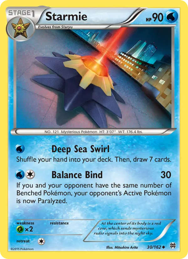 Starmie, Pokémon card