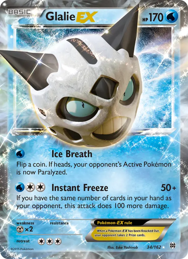 Glalie EX, Pokémon card