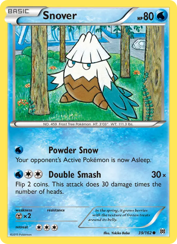 Snover, Pokémon card