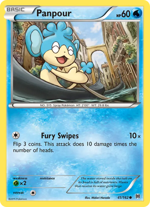 Panpour, Pokémon card