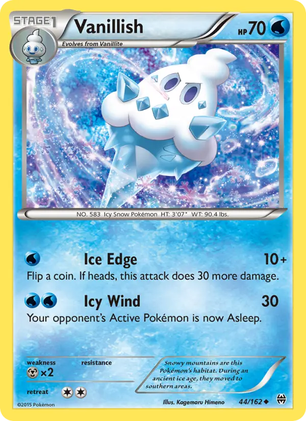 Vanillish, Pokémon card