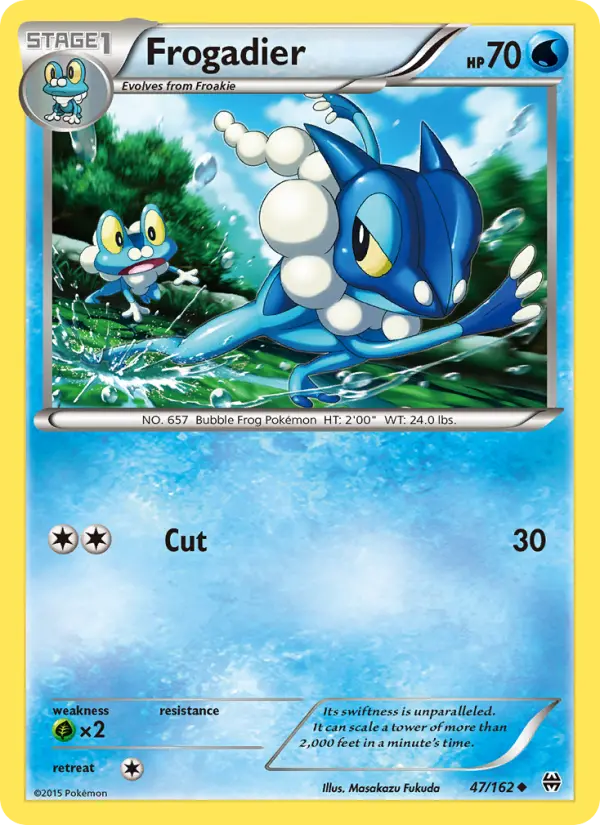 Frogadier, Pokémon card