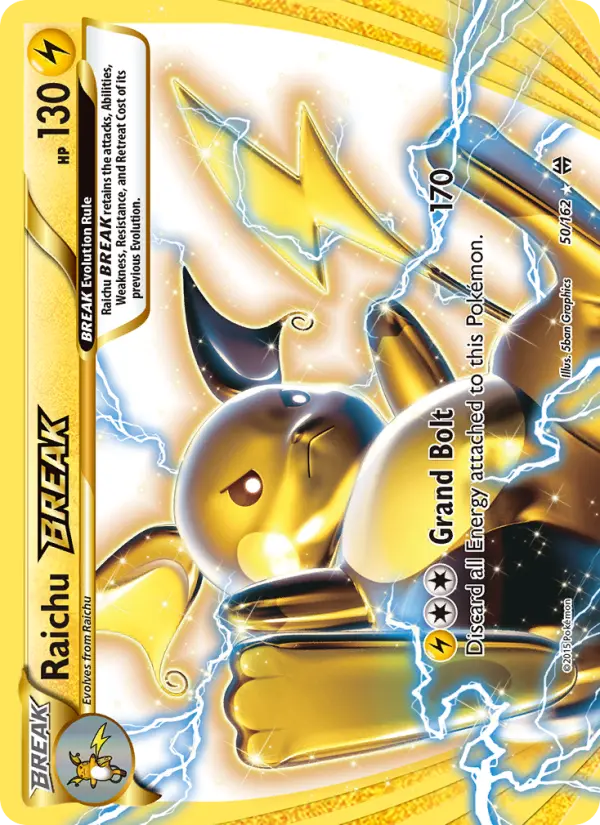 Raichu BREAK, Pokémon card