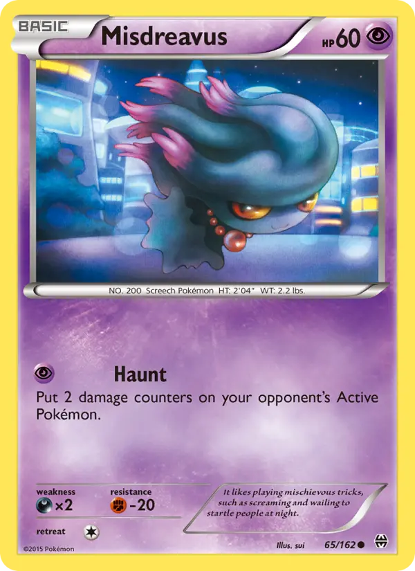Misdreavus, Pokémon card