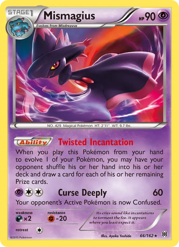 Mismagius, Pokémon card