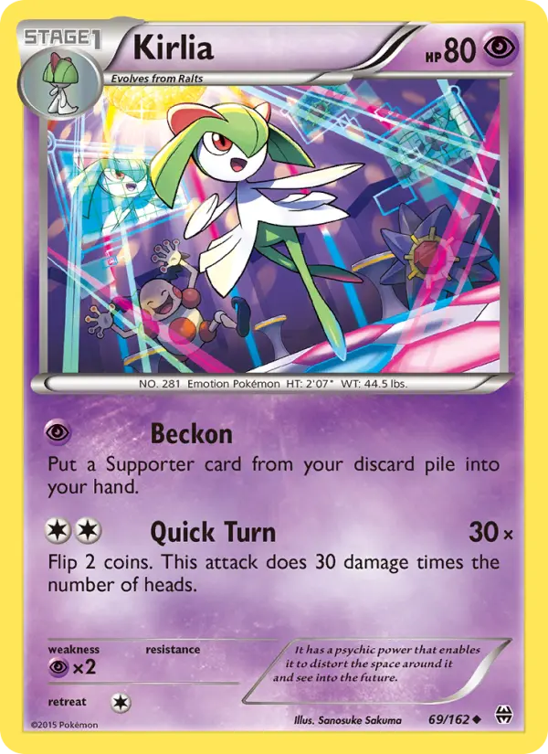 Kirlia, Pokémon card