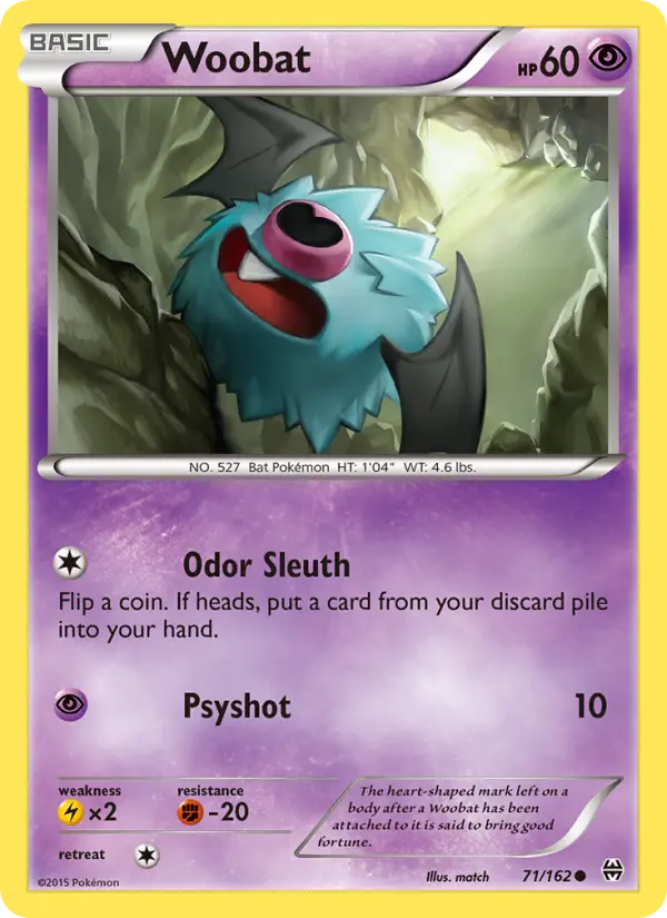 Woobat, Pokémon card