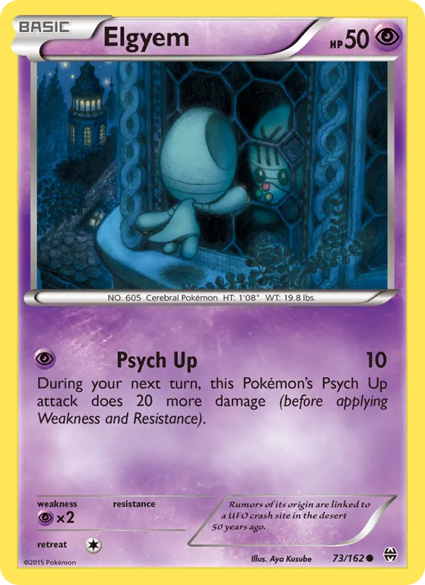 Elgyem, Pokémon card
