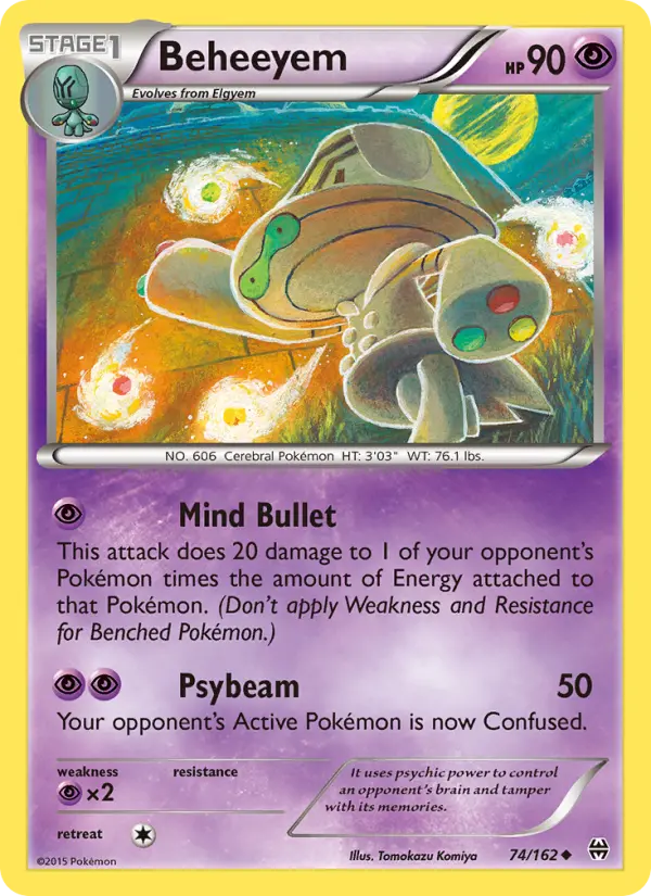 Beheeyem, Pokémon card