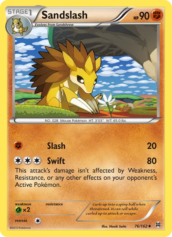 Sandslash, Pokémon card