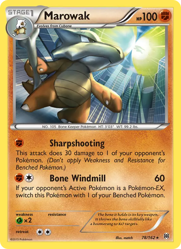 Marowak, Pokémon card