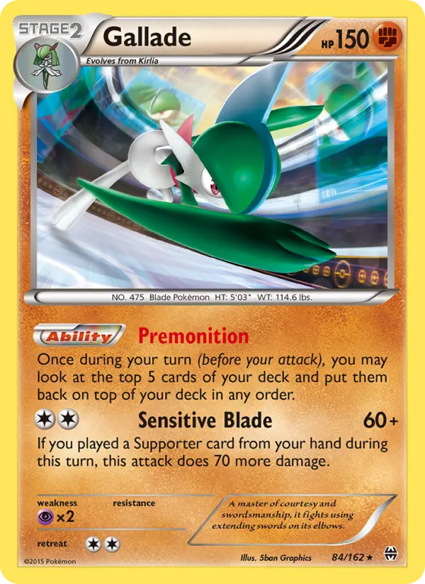 Gallade, Pokémon card