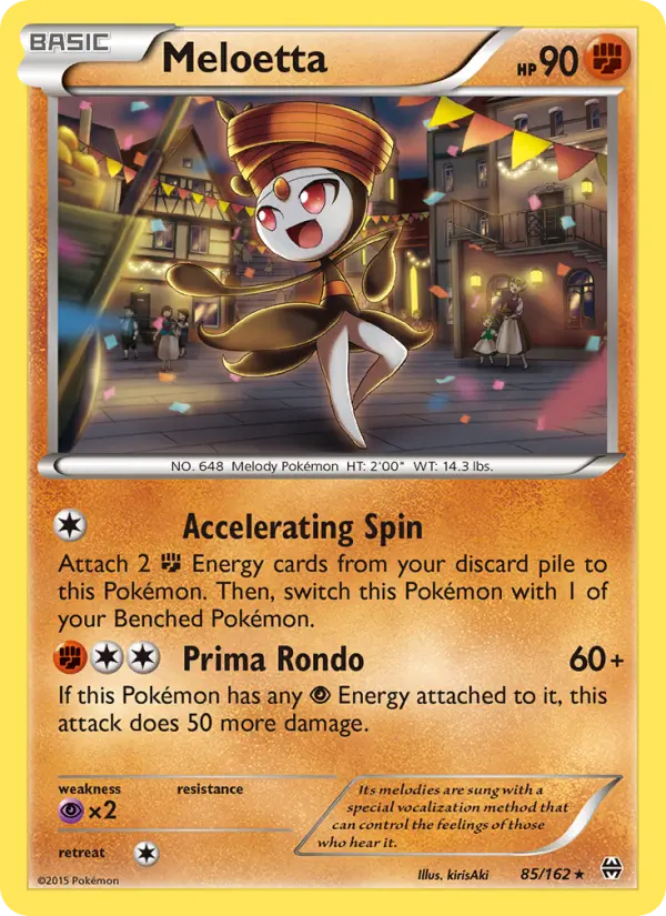 Meloetta, Pokémon card