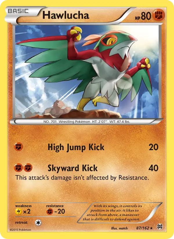 Hawlucha, Pokémon card