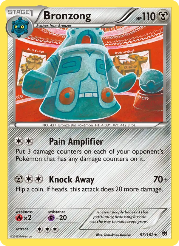 Bronzong, Pokémon card