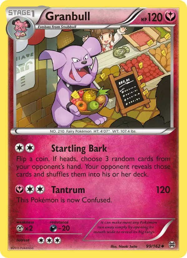 Granbull, Pokémon card