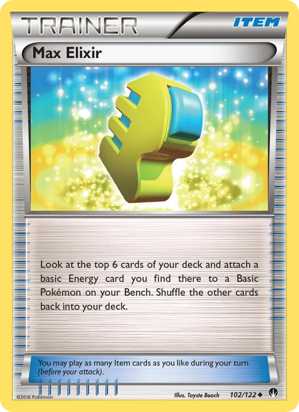 Max Elixir, Pokémon card