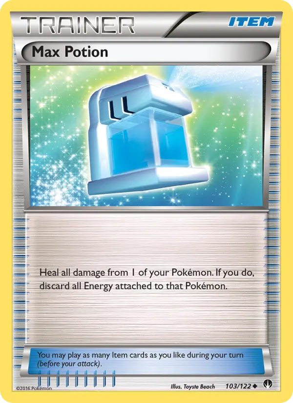 Max Potion, Pokémon card