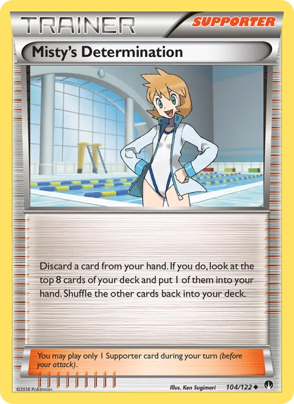 Misty's Determination, Pokémon card
