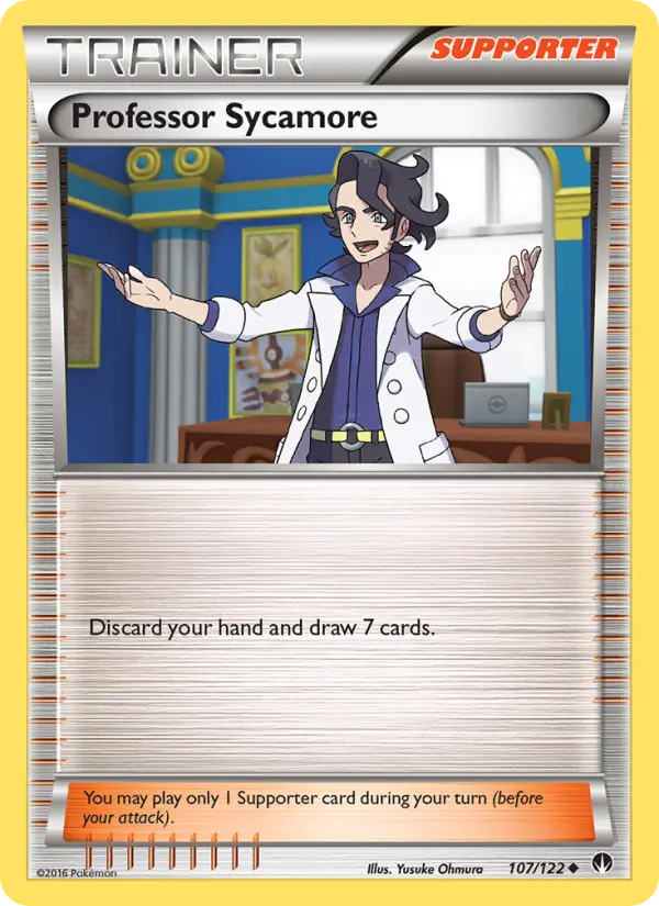 Professor Sycamore, Pokémon card
