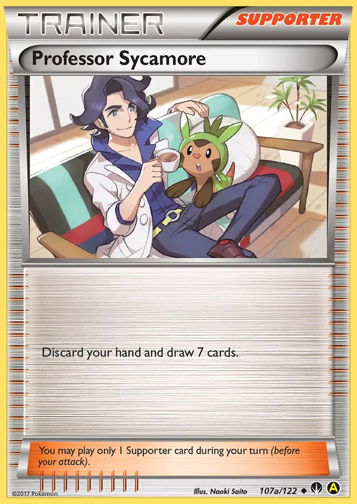 Professor Sycamore, Pokémon card