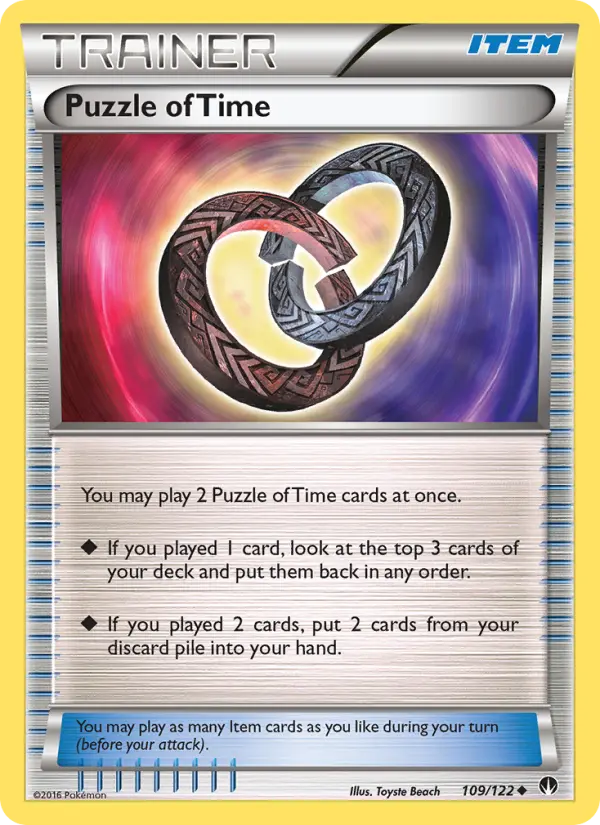 Puzzle of Time, Pokémon card