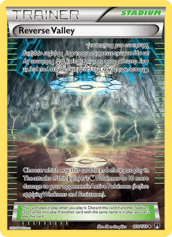 Reverse Valley, Pokémon card