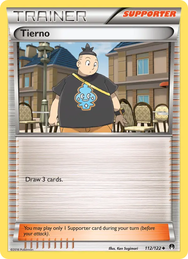 Tierno, Pokémon card