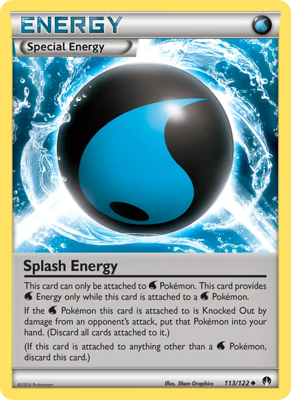 Splash Energy, Pokémon card