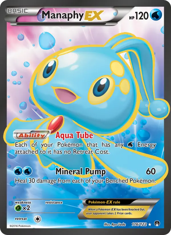 Manaphy EX, Pokémon card