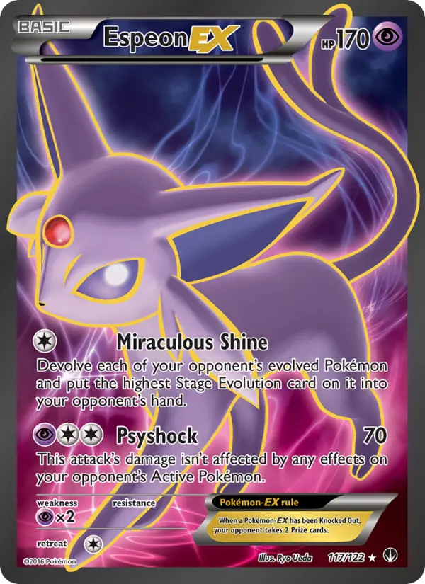 Espeon EX, Pokémon card
