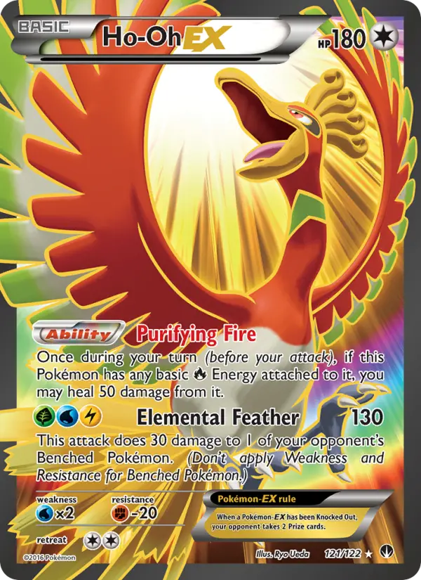 Ho-Oh EX, Pokémon card
