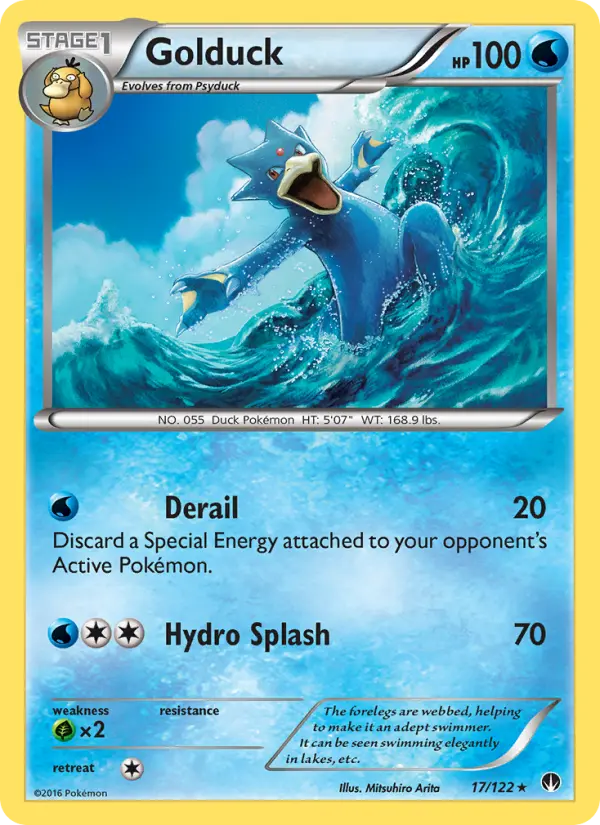 Golduck, Pokémon card