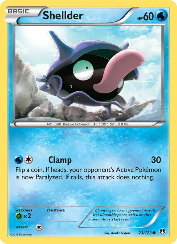 Shellder, Pokémon card