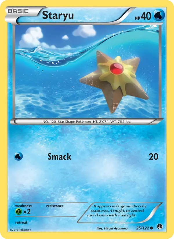 Staryu, Pokémon card