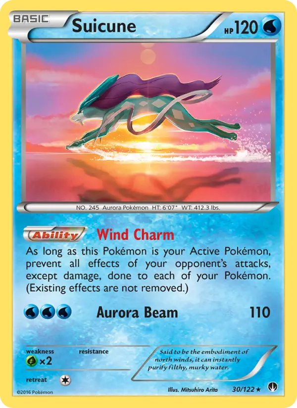 Suicune, Pokémon card