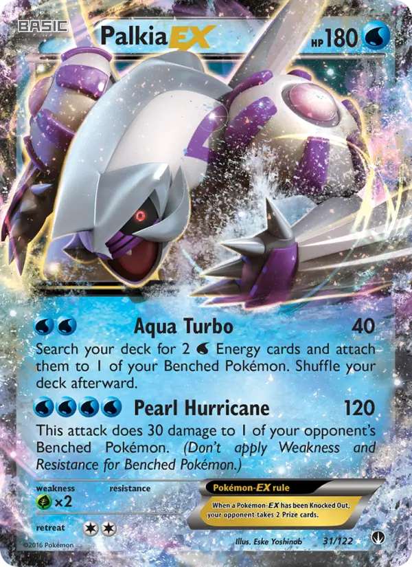 Palkia EX, Pokémon card