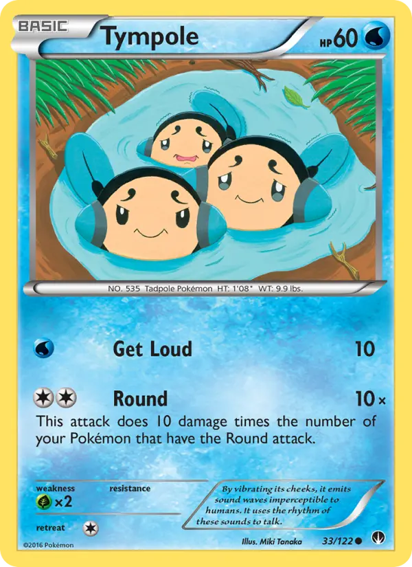 Tympole, Pokémon card