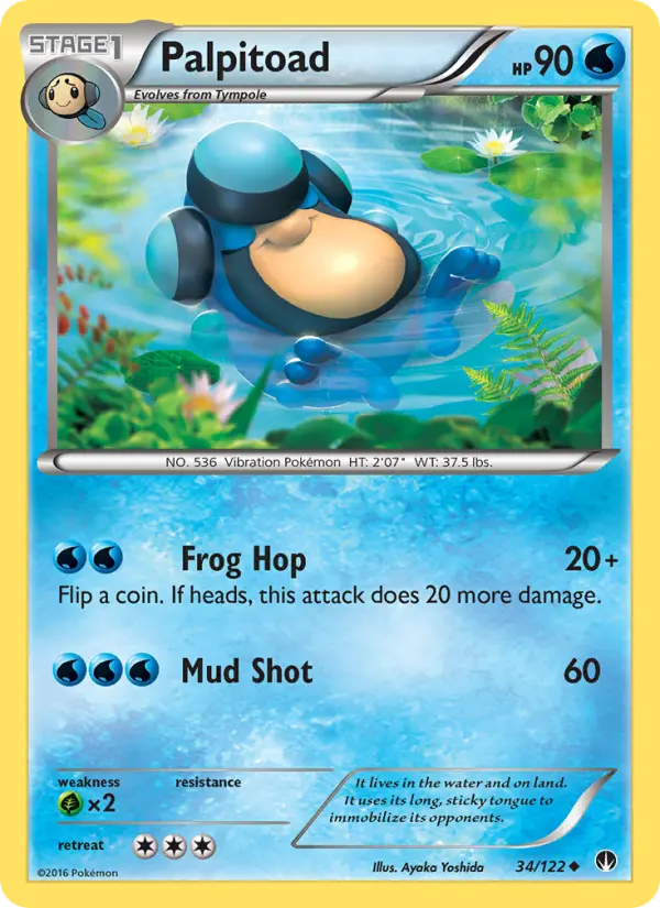 Palpitoad, Pokémon card