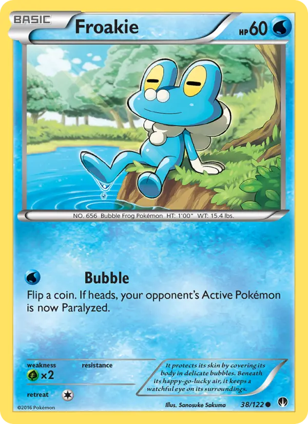 Froakie, Pokémon card