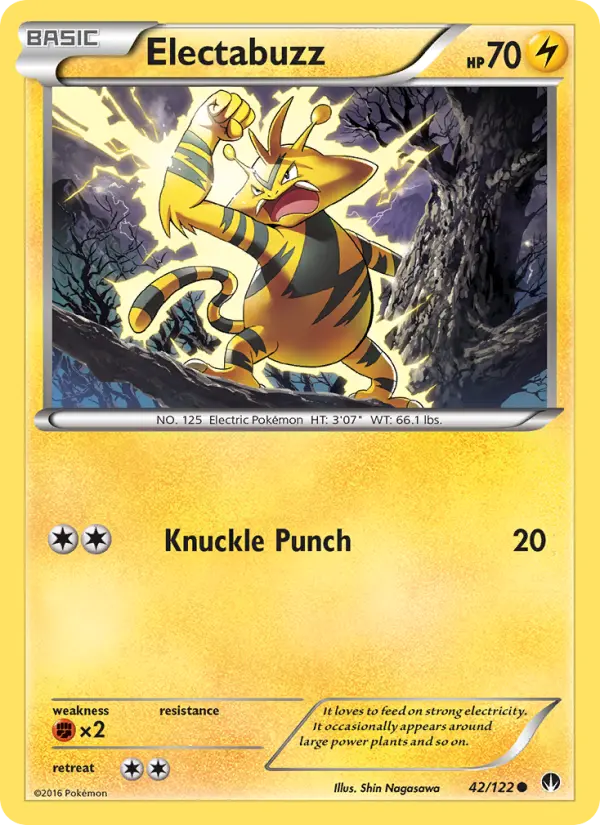 Electabuzz, Pokémon card