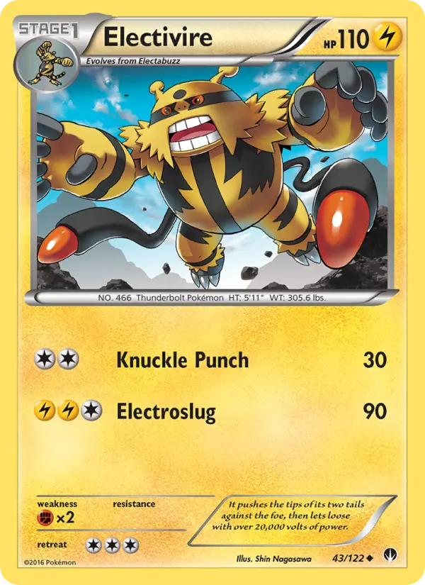Electivire, Pokémon card