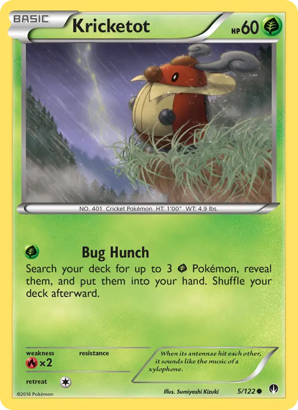 Kricketot, Pokémon card