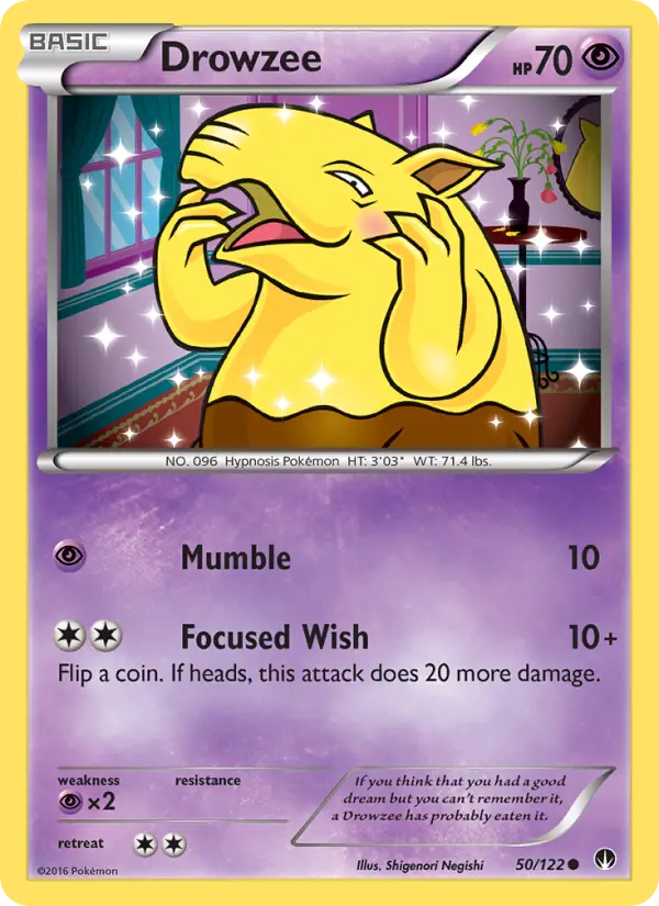 Drowzee, Pokémon card