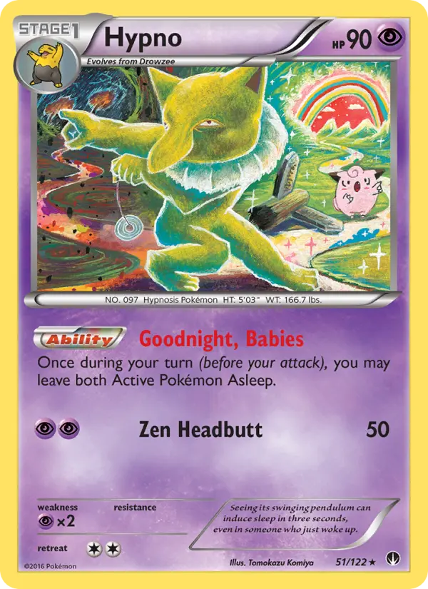 Hypno, Pokémon card