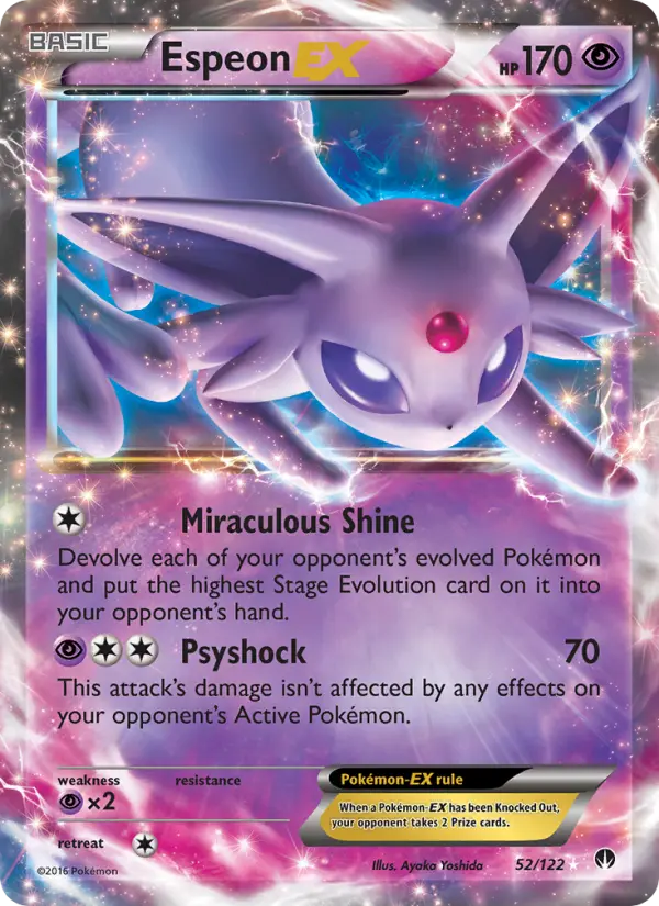 Espeon EX, Pokémon card