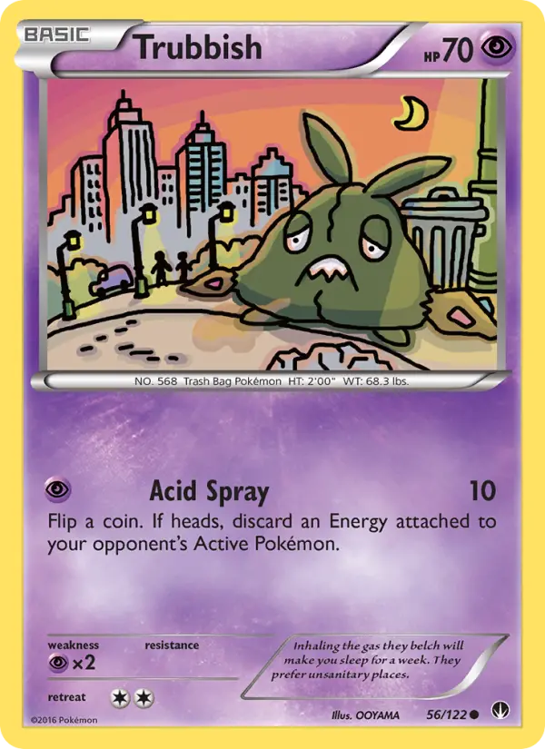 Trubbish, Pokémon card