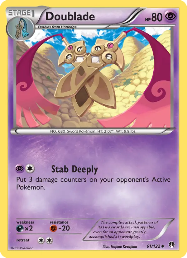 Doublade, Pokémon card
